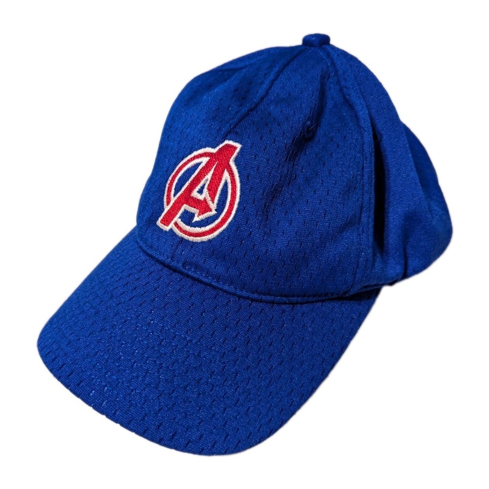 Marvel Avengers Youth Kids Baseball Cap Hat Port‎ Authority Blue Red Adjustable